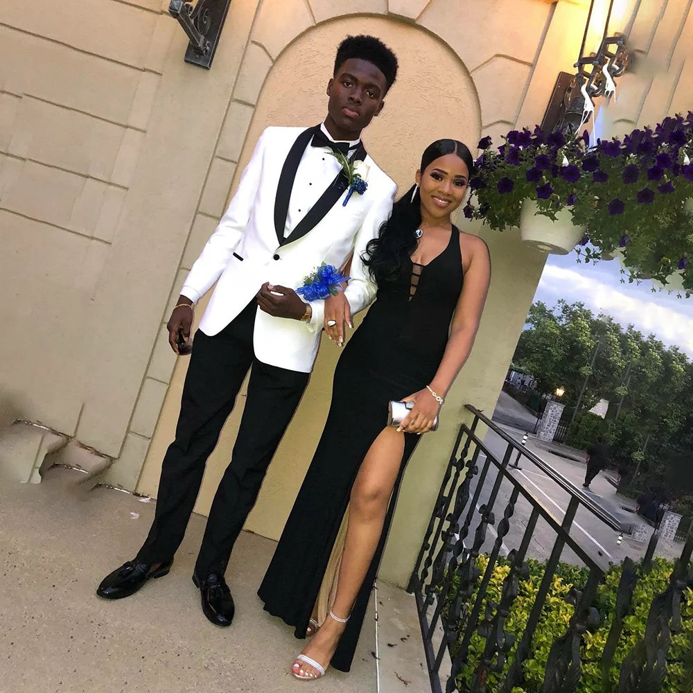 Handsome Men's Suits Single Breasted Wedding Groom Tuxedo 2 Pieces Jacket Pants Boutique Blazer Sets
