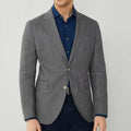 Men‘s Linen Suit Jacket Solid Color Slim Fit Notch Lapel Flap Pocket Two Buttons Lightweight Breathable Blazer Summer Wedding  ﻿
