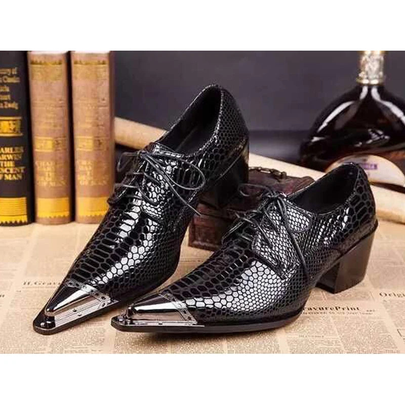 mens classic shoes spiked loafers black red wedding gold toe dress shoes brogue flats slip on shoe lasts