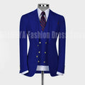 High Quality Men's Suit Slim Fit Solid Color Suit Formal Business Office Single Breasted Coat Pants Vest 3 Pieces Blazer Set