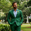 Beige Linen Men Suits 2 Pieces Summer Wedding Suits Slim Fit Casual Formal Blazer Pants Set For Groom Prom Party suit for men