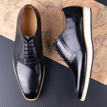 Wholesale Men Shoes Leisure Fashion Business Sneaker Shoes Handmade By Genuine Leather Casual Formal Rubber Bottom Oxfords Shoes