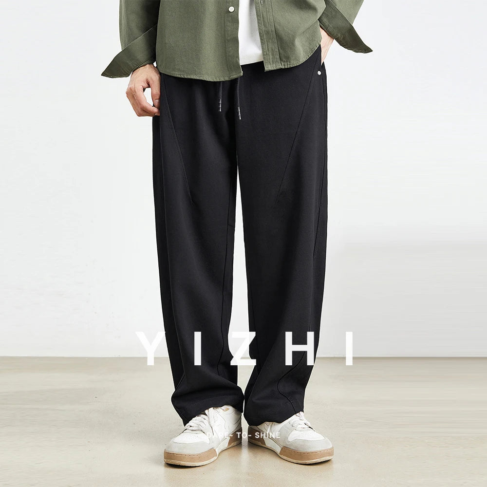 Men's American Youth Casual Pants Summer New Straight Overalls Fashion Wide-leg Sports Trousers Thin Style S-3XL