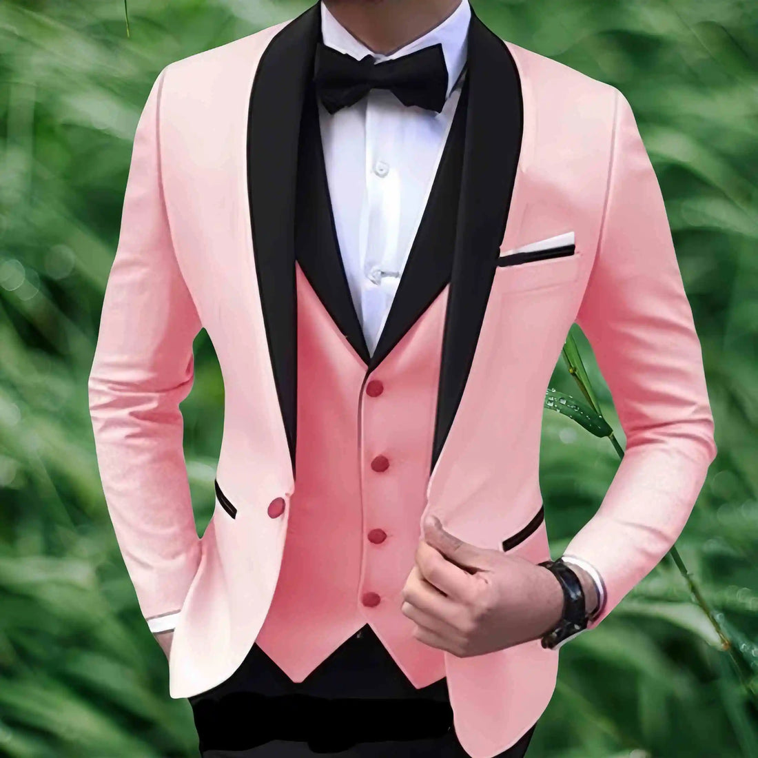 Suits for Men Slim Fit Luxury Wedding Tuxedos Fashion Mens 3 Pieces(Blazer+Vest+Pants)/2Pieces(Blazer+Pants)Wedding For Man Suit