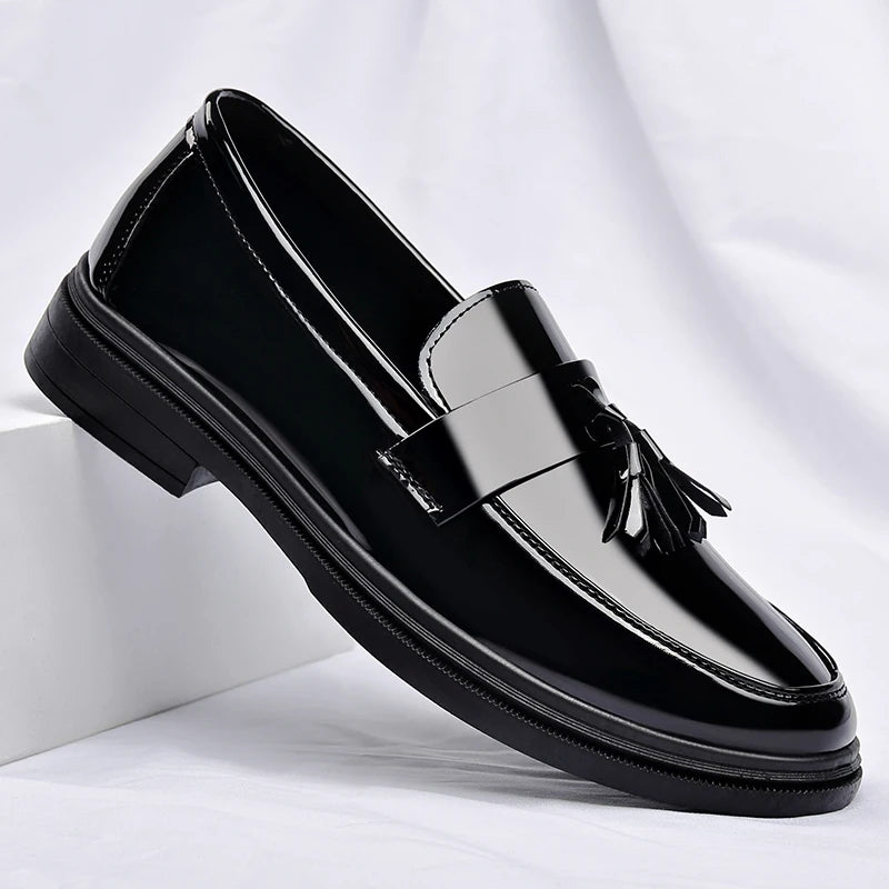 Retro Genuine Men's Wedding Cloth Luxury Oxford Shoes Handmade Quality 2025 New Fashion Black Men's Formal Professional Social Shoes