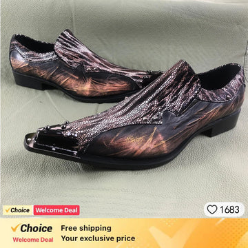 Ytalian Style Luxury Men Shoes Genuine Leather Pointed Toe Men Dress Shoes Business Style Men Brand Oxfords Shoes