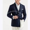England Style Men's Suits Elegant Shawl Lapel Single Breasted Suit For Wedding Prom Formal Outfit Costume Homme Jacket Pants