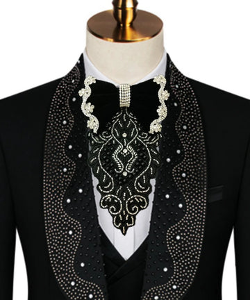 Original Design Men's Tie Handmade Jewelry High-end Business Banquet Suit Collar Flowers Brooch Groom's Wedding Shirt Bow Ties