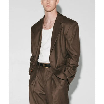 2 Pieces Men's Suits Peak Lapel Jacket Pants Casual Work Commute Office Male Outfits 2025 Customized