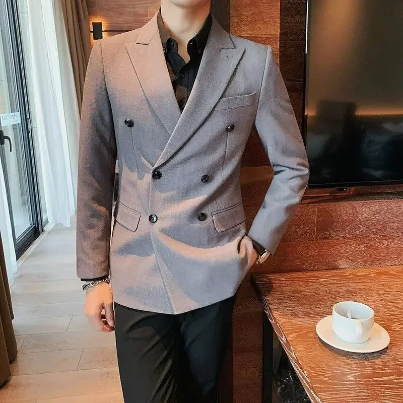 Spring Autumn Solid Color Man Coat Trend 2024 Jacket for Men New In Trendy Luxury Designer Harajuku Deals Cheap Sale Aesthetic