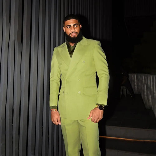 2 Pieces Jacket Pants Men's Suit Business Casual Professional Attire Work Commute Formal Wear Trendy