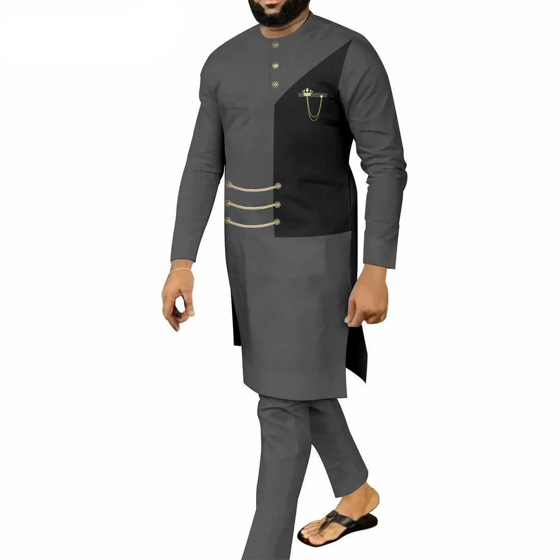 Casual New African Ethnic Men's Suit  T Shirt for Men반바지 Roupas Maculinas Ropa Hombre Conjunto De Moletom Masculino  Men Clothes